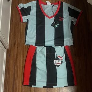 Puma/dua lipa mini skirt set
